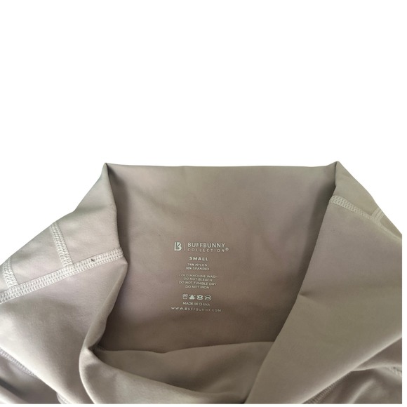 BuffBunny Collection High-Waisted Workout Shorts Activewear Fitness Gym‎ Beige - Picture 7 of 8